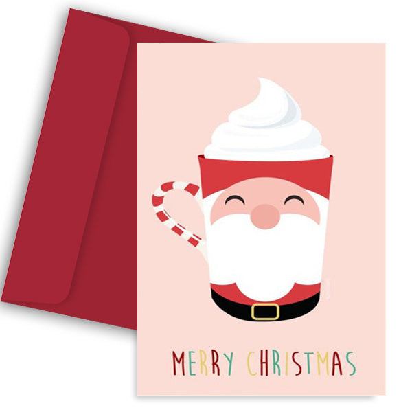 Χριστουγεννιάτικη Κάρτα - Κούπα Άγιος Βασίλης