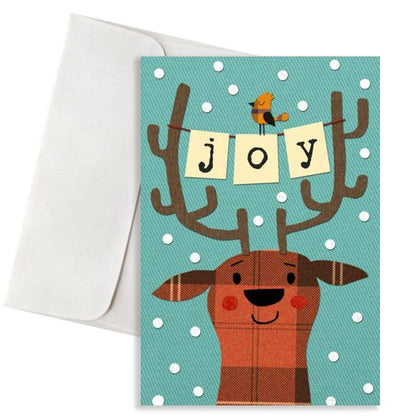 Χριστουγεννιάτικη Κάρτα - Τάρανδος Joy