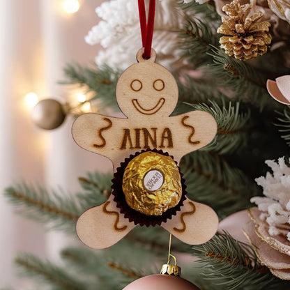 Χριστουγεννιάτικο κουτί με 4 στολίδια & σοκολατάκια