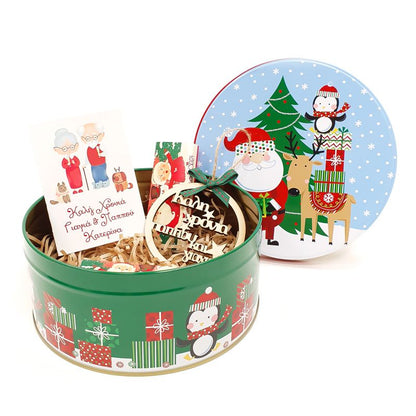 Χριστουγεννιάτικο κουτί με δωράκια για τη Νονά