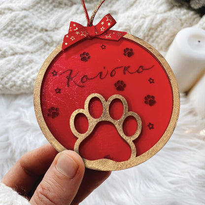 Χριστουγεννιάτικο Στολίδι για κατοικίδιο - Πατουσάκι