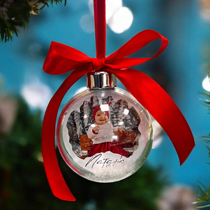 Χριστουγεννιάτικο Στολίδι Μπάλα με Φωτογραφία - Μωράκι